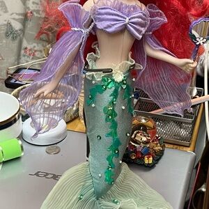 Disney Mermaid Doll with Purple and Green Outfit
